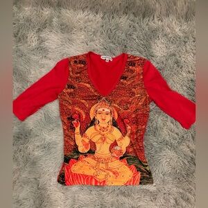 Y2K Fashion! This is from the early 2000s RAMPAGE USA XS Really rad Top!